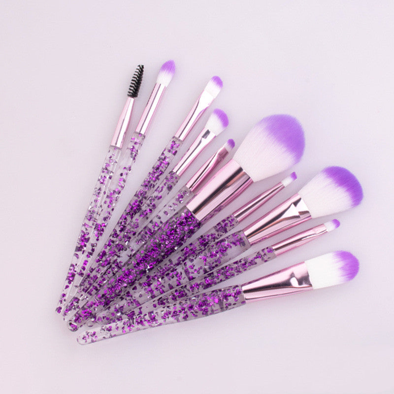 10 Makeup Brushes Powder-Filled Handle Makeup Brush Set 10 Makeup Brushes Powder-Filled Handle Makeup Brush Set
